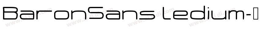 BaronSans ledium字体转换
